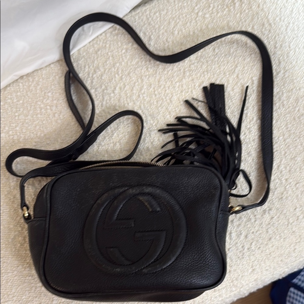 Gucci Black Leather Crossbody Bag